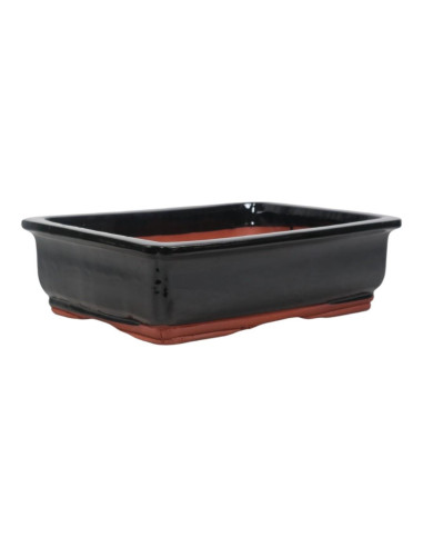 Vaso de Bonsai Retangular 39*30,5*12 cm Preto - Yixing