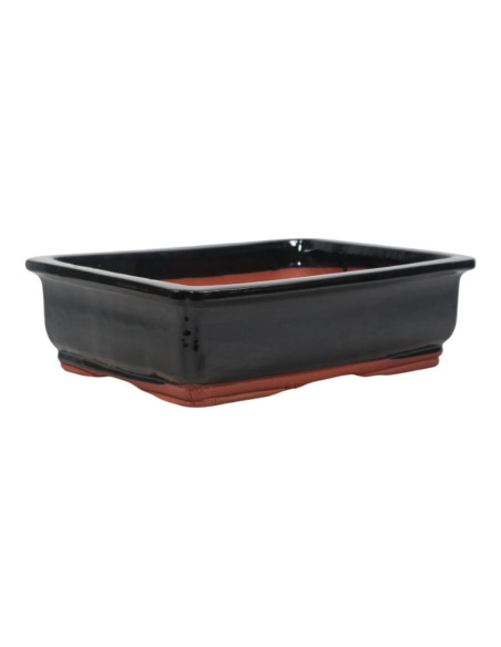 Vaso de Bonsai Retangular 39*30,5*12 cm Preto - Yixing