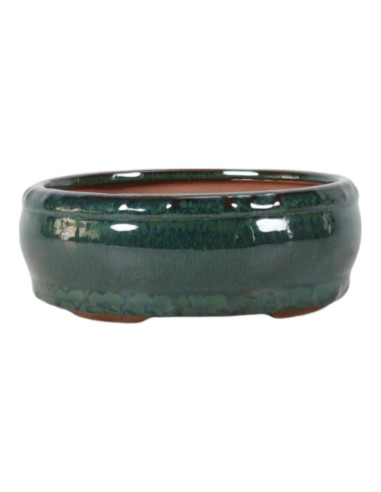 Maceta de Bonsái Redonda 15*6,5 cm Verde - Yixing