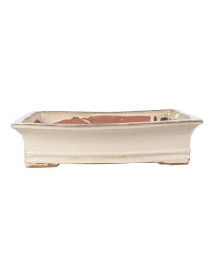 Rechteckiger Bonsai-Kübel 45*36*11,5 cm Creme - Yixing