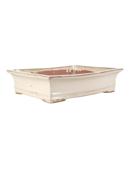 Rectangular Bonsai Pot 45*36*11.5 cm Cream - Yixing