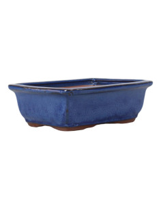 Pot of Bonsai Rectangular 18.5*13.5*6 cm Blue - Yixing 2