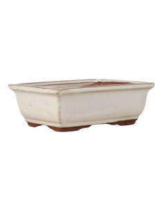 Vaso de Bonsai Rectangular 18,5*13,5*6 cm Creme - Yixing 2