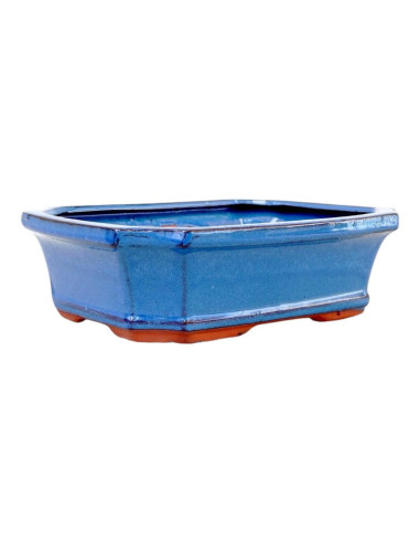 Pot de Bonsai Rectangulaire 41*32*11,5 cm Bleu - Yixing