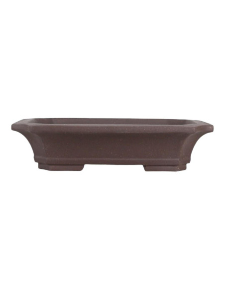 Rechteckiger Bonsai-Topf Hakusan 35*26,5*9,5 cm ohne Glasur - Yixing
