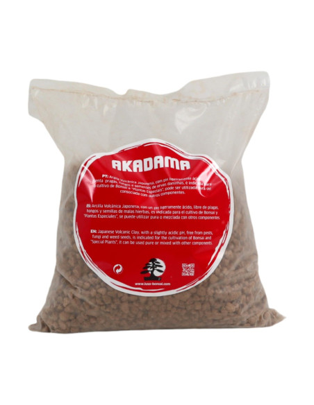 Akadama 3 a 6 mm - Substrato per Bonsai - 1,5 Lt