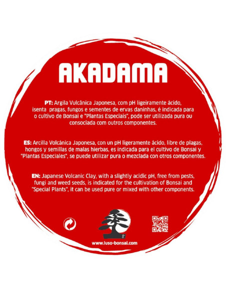 Akadama 3 a 6 mm - Substrato per Bonsai - 1,5 Lt