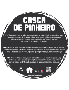Casca Pinheiro 8 a 15 mm - Substrato de Orquídeas  - 1,5 Lt 2