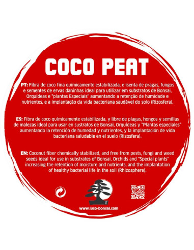 Coco Peat - Substrato per Bonsai - 1,5 Lt