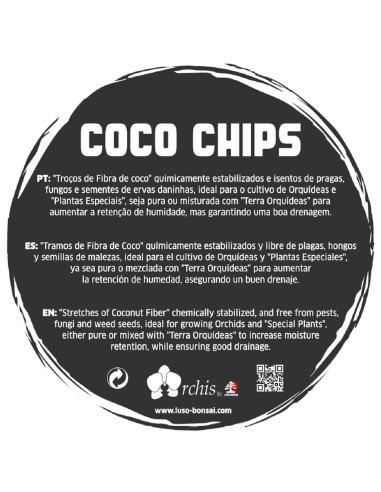 Coco Chips - Substrato de Orquídeas - 1,5 Lt
