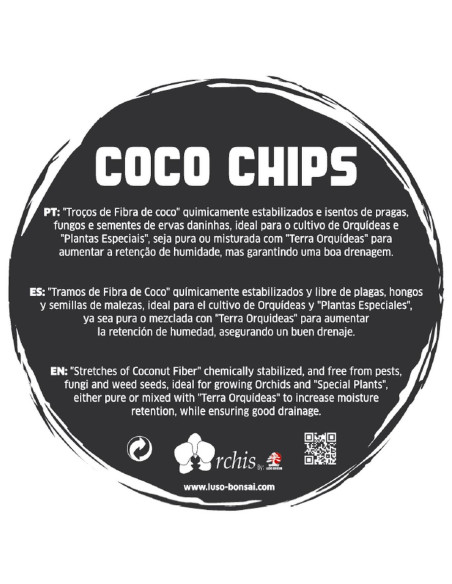 Coco Chips - Substrato de Orquídeas - 1,5 Lt