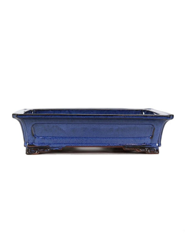 Vaso de Bonsai Rectangular 36*29,5*10 cm Azul - Yixing | Luso Bonsai