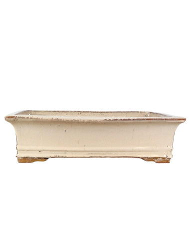 Pot de bonsaï rectangulaire 52*42*13 cm crème - Yixing