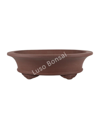 Pot by Bonsai Oval 45*36*11,5 cm Glazed - Yixing | Luso Bonsai