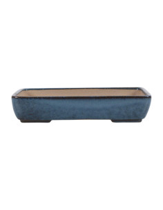 Rechteckiger Bonsai-Topf 22,5*16,5*4,5 cm Blau – Yixing