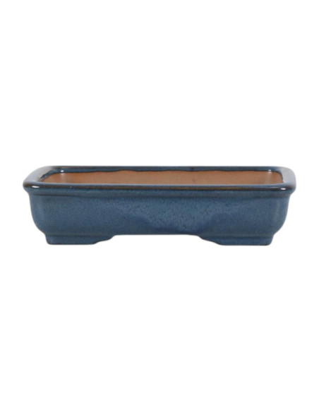 Vaso de Bonsai Retangular 16*12*3,5 cm Azul – Yixing