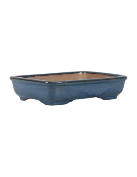 Vaso de Bonsai Retangular 16*12*3,5 cm Azul – Yixing