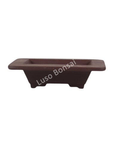 Vaso de Bonsai Rectangular 13,3*11*4 cm Sem Esmalte – Yixing | Luso...