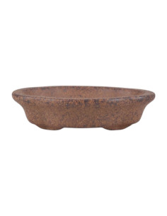 Vaso da Bonsai Ovale 13*10,5*3,5 cm Senza Smalto - Yixing