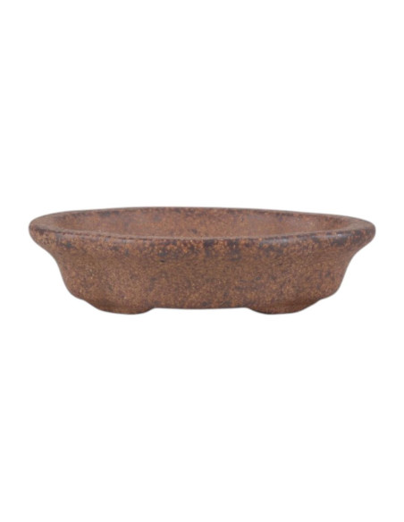 Vaso de Bonsai Oval 13*10,5*3,5 cm Sem Esmalte - Yixing