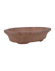Ovaler Bonsai-Topf 13*10,5*3,5 cm ohne Glasur - Yixing 2
