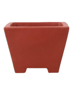 Cascade Bonsai Pot 16.5*16.5*12.5 cm Unglazed - Yixing