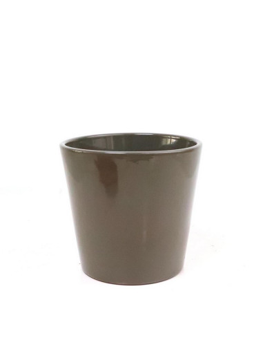 Cachepot en céramique Basic Gris