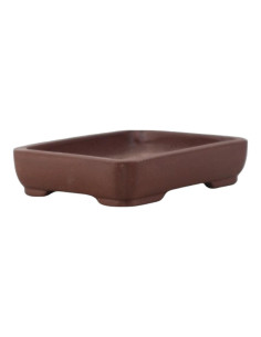 Pot de bonsaï rectangulaire 20,5*15,5*4,5 cm sans émail – Yixing 2