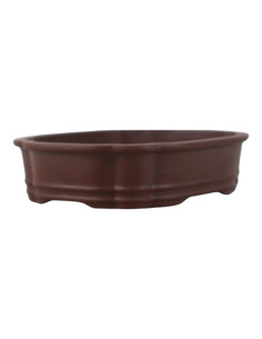 Ovaler Bonsai-Topf 26*20*6 cm ohne Glasur - Yixing 2