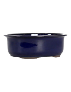 Maceta de Bonsái Ovalada 30*25*8 cm Azul - Japón 2