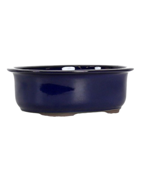Maceta de Bonsái Ovalada 30*25*8 cm Azul - Japón