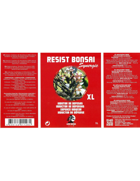 Resist Bonsai Synergic XL - Bio Inductor de defensas - 1 Lt