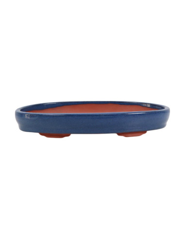 Ovales Bonsai-Gefäß 37*25*6 cm Blau – Yixing