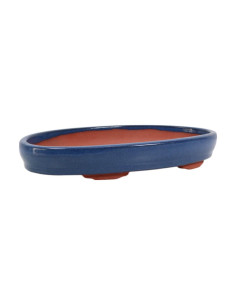 Vase à Bonsai Oval 37*25*6 cm Bleu – Yixing 2