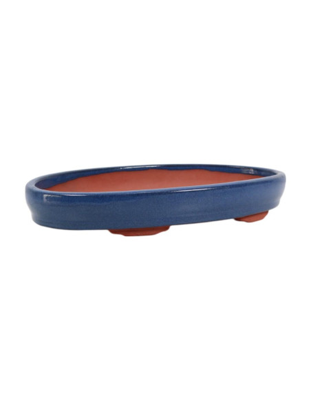 Vaso de Bonsai Oval 37*25*6 cm Azul – Yixing