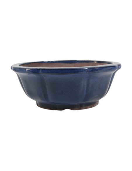 Runder Bonsai-Topf 35*13 cm Blau – Yixing