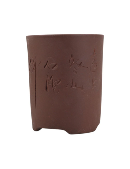 Krug ohne Loch 14,5*18 cm mit Zeichnungen ohne Glasur - Yixing