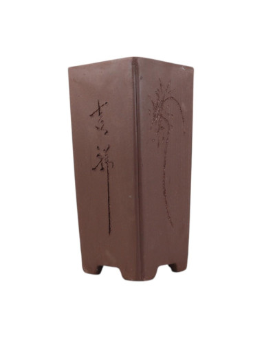 Vaso di Bonsai Cascata 36*16,5*16,5 cm con Disegni Senza Smalto - Yixing