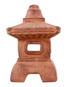 Small Ceramic Lantern - Brown - 21*12*12 cm
