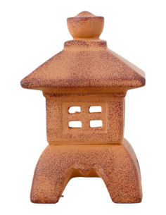 Lanterna in Ceramica Piccola - Marrone - 21*12*12 cm