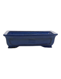 Rechteckiger Bonsai-Topf 36*29,5*10 cm Blau - Yixing