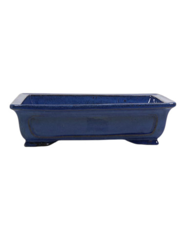Rechteckiger Bonsai-Topf 36*29,5*10 cm Blau - Yixing