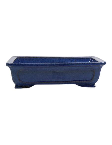 Rechteckiger Bonsai-Topf 36*29,5*10 cm Blau - Yixing