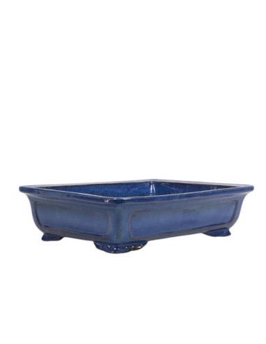 Rechteckiger Bonsai-Topf 36*29,5*10 cm Blau - Yixing