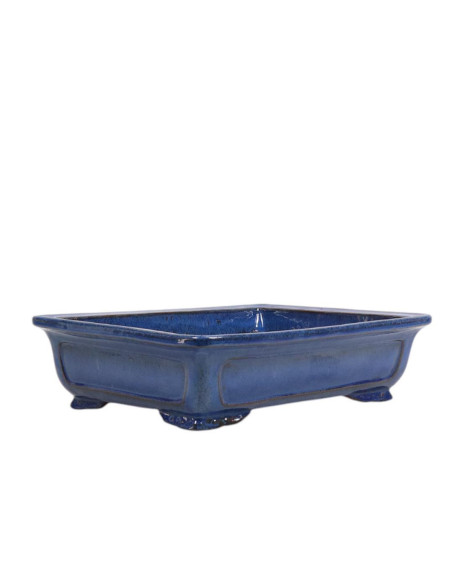 Rechteckiger Bonsai-Topf 36*29,5*10 cm Blau - Yixing