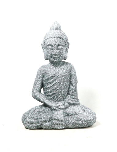 XL Keramik Buddha "Sitzend" - Granit - 51*35*16 cm