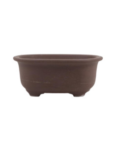 Oval Bonsai Pot 15.5*12*6.5 cm Unglazed - Japan