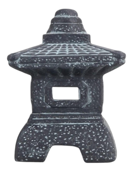 Lanterna Cerâmica Pequena - Preta - 21*12*12 cm