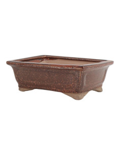Pot de Bonsai Rectangular 26*12,5*5,5 cm Brown Oxide - Yixing 2