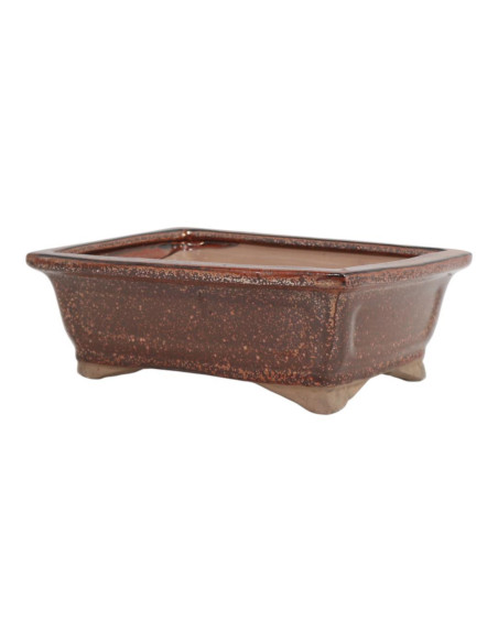 Pot de Bonsai Rectangular 26*12,5*5,5 cm Brown Oxide - Yixing